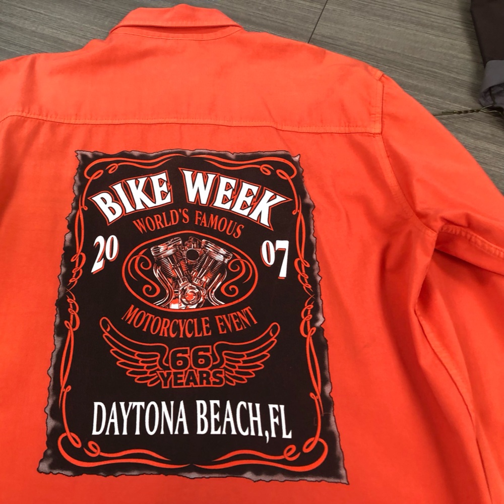 Men’s XL Daytona Bike Week Long Sleeve Button Shirt